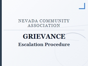 Guide to Nevada Community Association Grievance Escalation